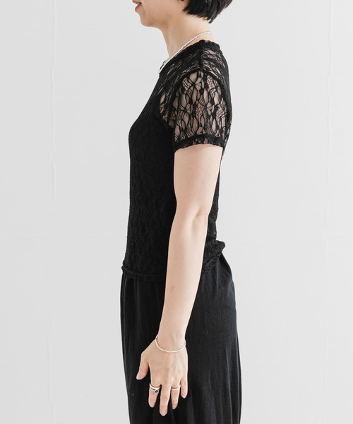 URBAN RESEARCH tシャツ ストレッチレースTシャツ レディース