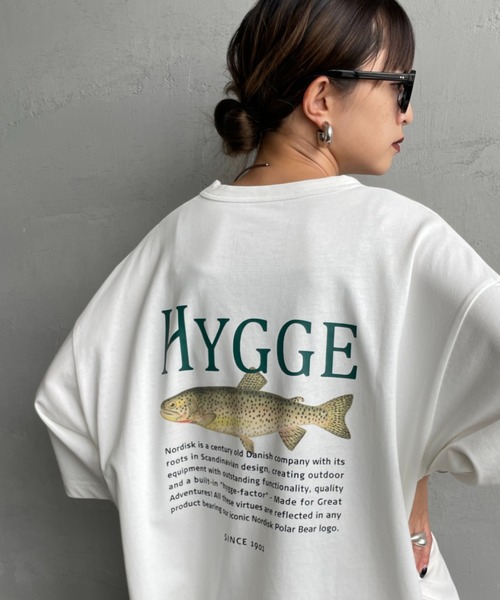 tシャツ 「NORDISK/ノルディスク」 別注 HYGGE フィッシュ バックプリントTシャツ レディース メンズ