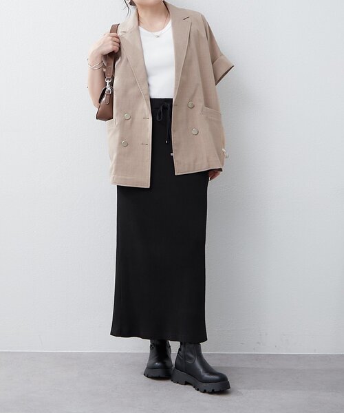 Ms Lawrence ドルマンスリーブジャケット continuer de NICE CLAUP ジャケット テーラードジャケット
