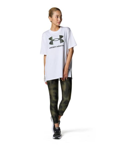 「UNDER ARMOUR」 半袖Tシャツ S ホワイト レディース