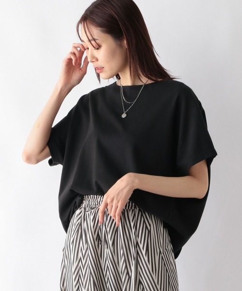 「GLOBAL WORK」 ドルマンスリーブカットソー MEDIUM モカ レディース