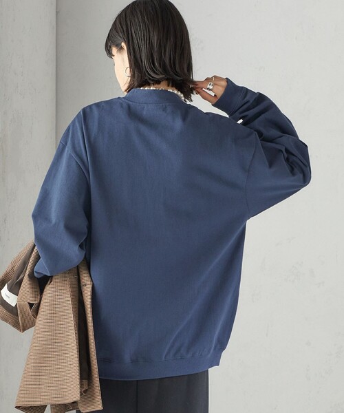 Odub（オーダブ） カーディガン 「SHIPS別注」Odub:Vネック ロゴ