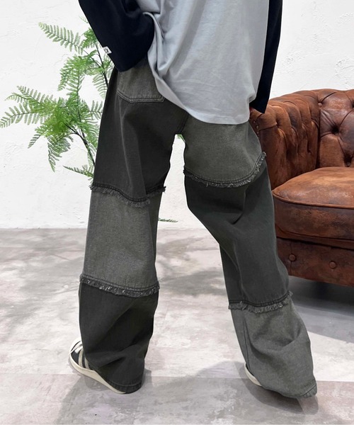 「sedacle」 加工デニムパンツ MEDIUM インディゴブルー メンズ