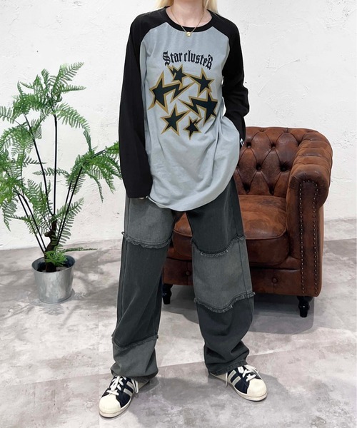 「sedacle」 加工デニムパンツ MEDIUM インディゴブルー メンズ