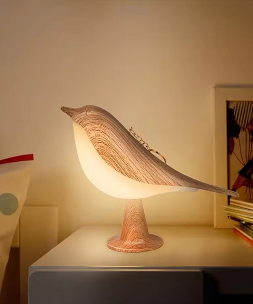 照明 「 Sowel. / ソエル 」 木製風 バード デザイン 卓上ランプ