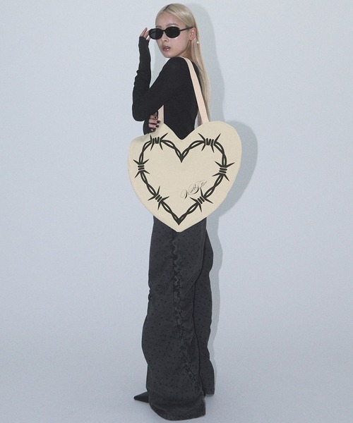 Heart Tattoo トートバッグ 大きめ 「Heart Tattoo」ハートタトゥー