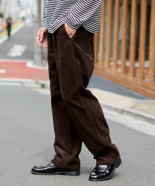 NEIGHBORHOOD コーデュロイ ストレートパンツ ダークブラウン WEGO（ウィゴー） チノパン WEGO/コーデュロイイージーストレート