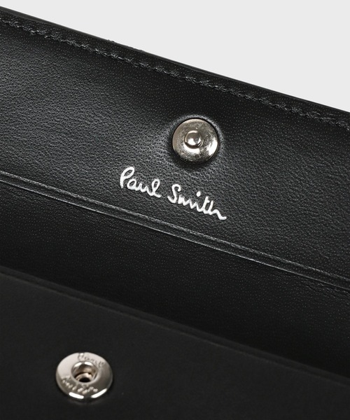 【未使用】Paul Smith 名刺入れ 黒 レザー Paul Smith（ポール・スミス） 名刺入れ コンサティーナ AW25 名刺入れ
