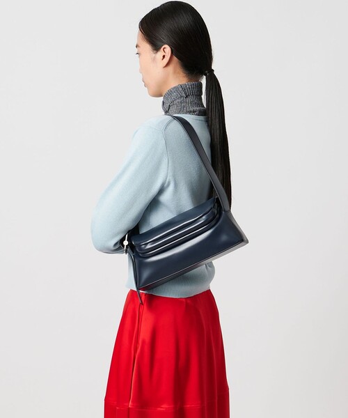OSOI Brot ネイビー 美品 ショルダーバッグ バッグ 「OSOI」FOLDER BROT NAVY レディース