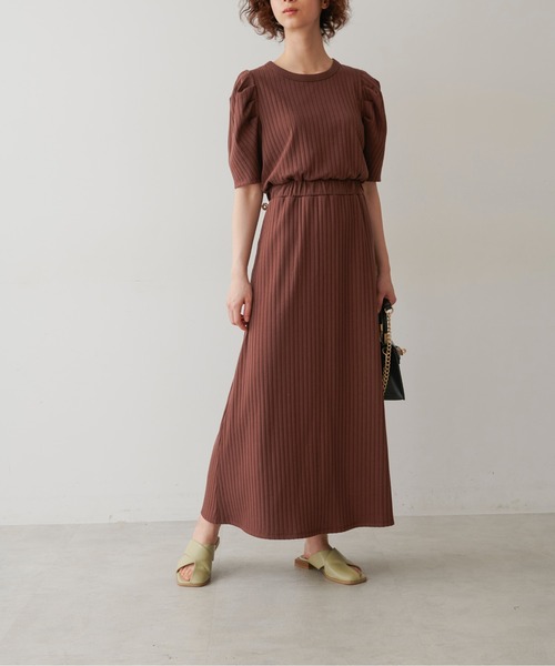 「FREE'S MART」 半袖ワンピース FREE グリーン レディース_画像2