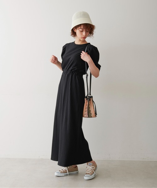 「FREE'S MART」 半袖ワンピース FREE グリーン レディース_画像6