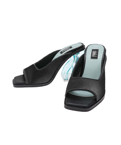 「PAMEO POSE」 ミュール 37 ブラック レディース