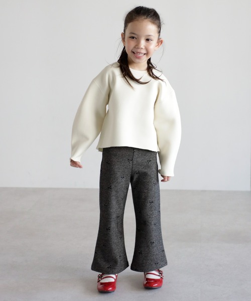 ニット セーター 「3-10才対応」バレルスリーブサイドリブニットプルオーバー キッズ 子供服 女の子 | BONJOUR SAGAN enfant | 06