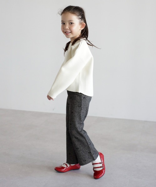 ニット セーター 「3-10才対応」バレルスリーブサイドリブニットプルオーバー キッズ 子供服 女の子 | BONJOUR SAGAN enfant | 07