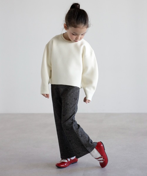 ニット セーター 「3-10才対応」バレルスリーブサイドリブニットプルオーバー キッズ 子供服 女の子 | BONJOUR SAGAN enfant | 08