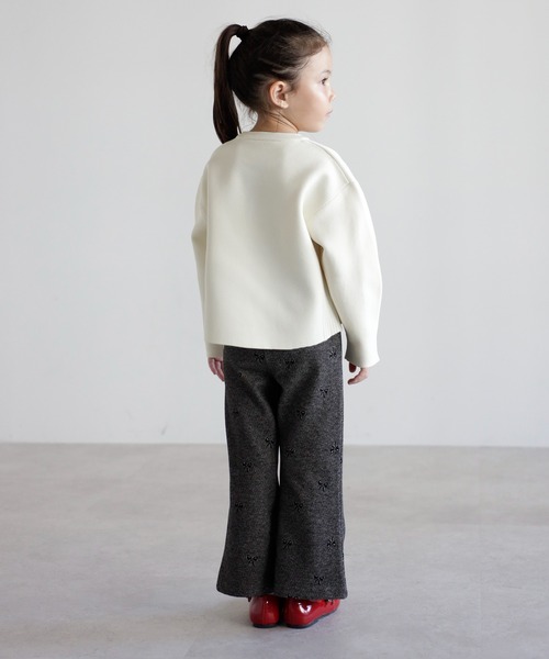 ニット セーター 「3-10才対応」バレルスリーブサイドリブニットプルオーバー キッズ 子供服 女の子 | BONJOUR SAGAN enfant | 09