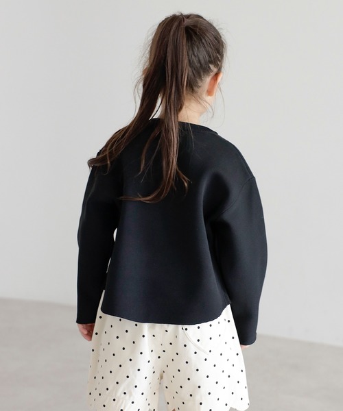ニット セーター 「3-10才対応」バレルスリーブサイドリブニットプルオーバー キッズ 子供服 女の子 | BONJOUR SAGAN enfant | 15