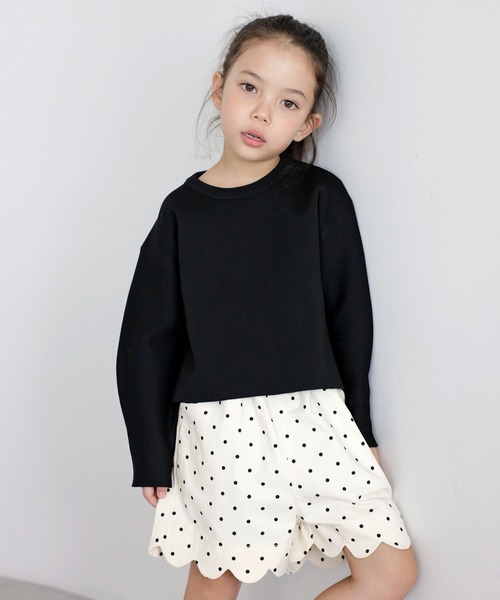 ニット セーター 「3-10才対応」バレルスリーブサイドリブニットプルオーバー キッズ 子供服 女の子 | BONJOUR SAGAN enfant | 16