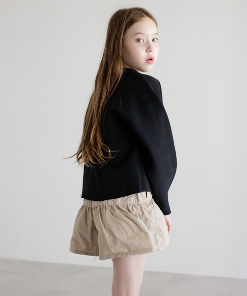 ニット セーター 「3-10才対応」バレルスリーブサイドリブニットプルオーバー キッズ 子供服 女の子 | BONJOUR SAGAN enfant | 22