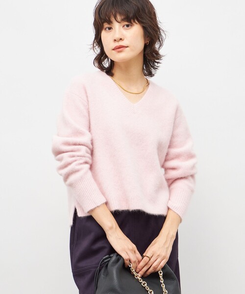 美品✨NOLLEY’S ヘアリーストレッチVネックプルオーバーニット 25AW 美品✨NOLLEY'S ヘアリーストレッチVネックプルオーバーニット 25AW