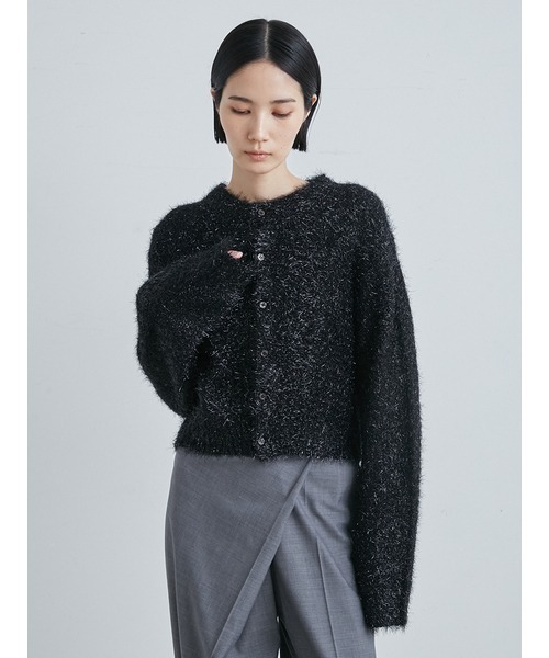 「MIESROHE」 ニットカーディガン FREE ブルー レディース_画像9