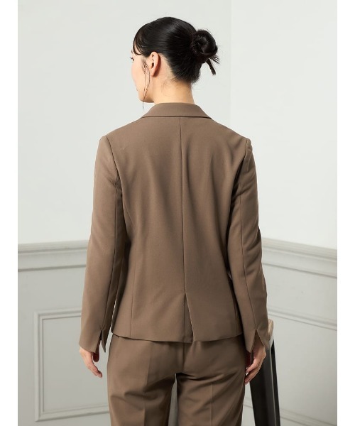 セットアップ 「冬から春対応」洗える レディース テーラード パンツ