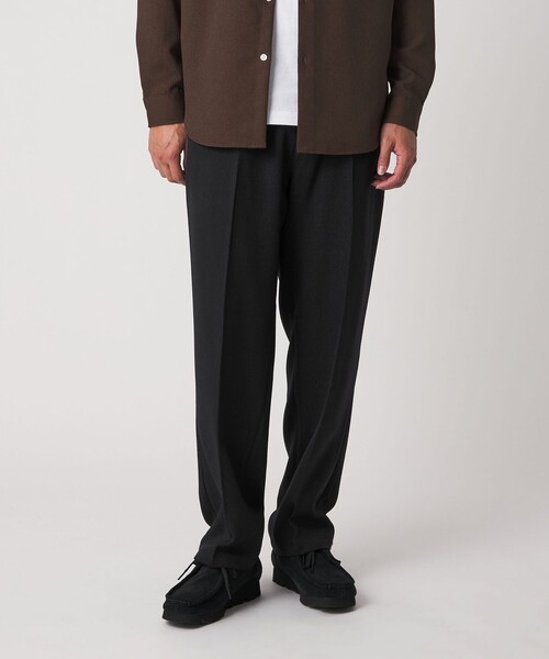 A DAY IN THE LIFE スラックス 起毛 サージ ワイド イージーパンツ「A