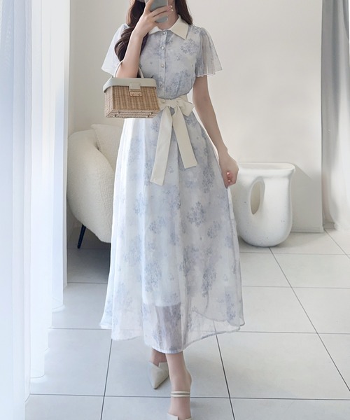 mily bilet パーティードレス ワンピース 夏 半袖 「mily bilet」夏を