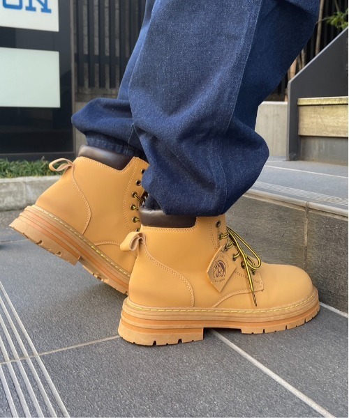 「SETUP7」 レースアップブーツ 44 ブラック メンズ_画像5