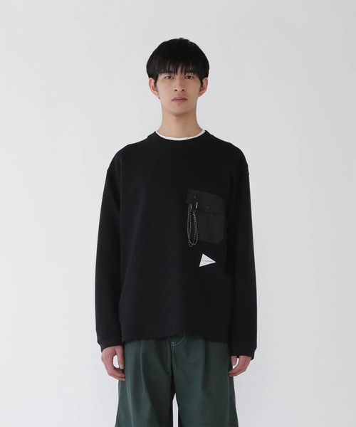 and wander（アンドワンダー） トレーナー スウェット 「and wander