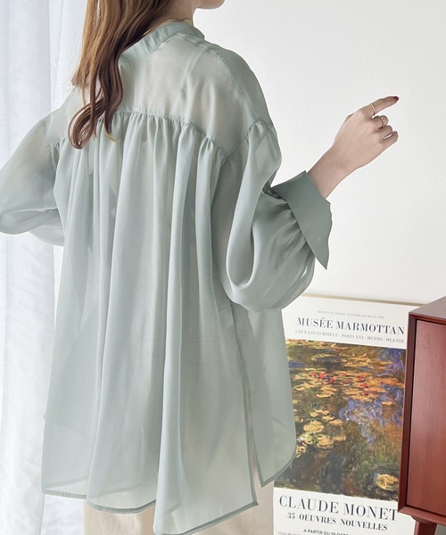 「classicalelf」 長袖シャツ MEDIUM グレイッシュベージュ レディース_画像3