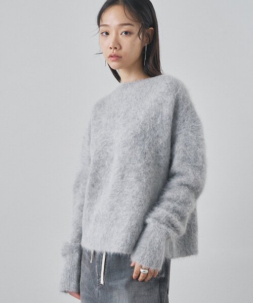 スーリーアルパカニットプルオーバー anuans（アニュアンス） ニット セーター スーリーアルパカニットプル