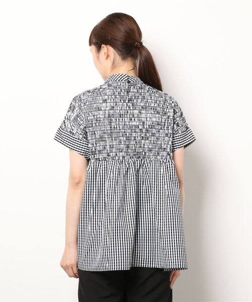 「zootie」 「ZOOTIE DES SUCETTES」半袖ブラウス M ブラック レディース_画像3