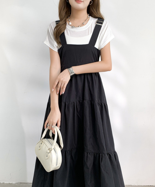 「emi+」 ノースリーブワンピース M ベージュ レディース_画像4