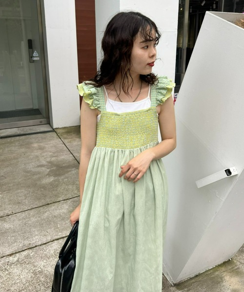 「HELLO.SANFRANCISCO」 キャミソールワンピース ONE SIZE サックスブルー レディース_画像3