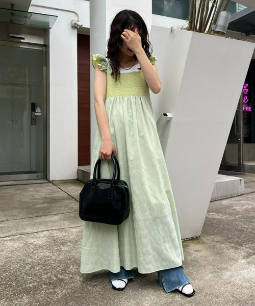 「HELLO.SANFRANCISCO」 キャミソールワンピース ONE SIZE サックスブルー レディース_画像4