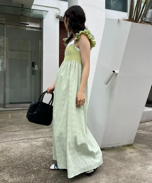 「HELLO.SANFRANCISCO」 キャミソールワンピース ONE SIZE サックスブルー レディース_画像9