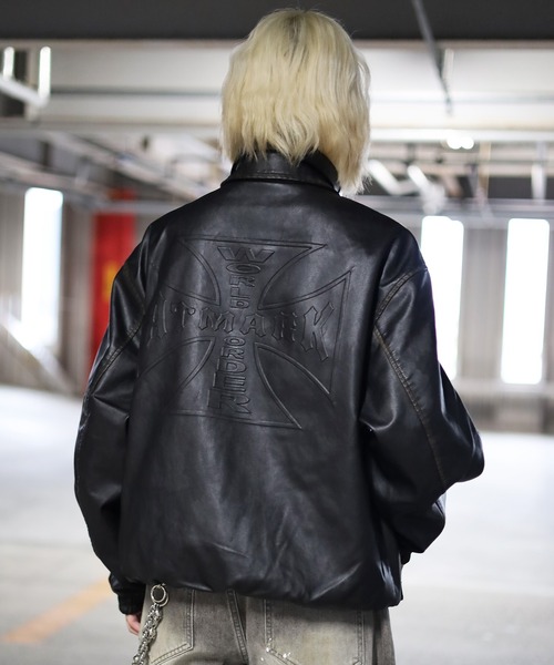 ATMARK ブルゾン アウター 「2サイズ展開 / UNISEX 」ATMARK十字架ロゴ