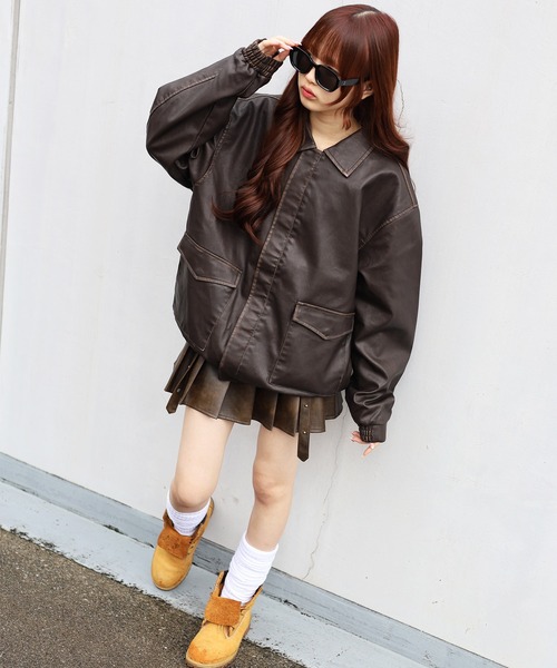 ATMARK ブルゾン アウター 「2サイズ展開 / UNISEX 」ATMARK十字架ロゴ