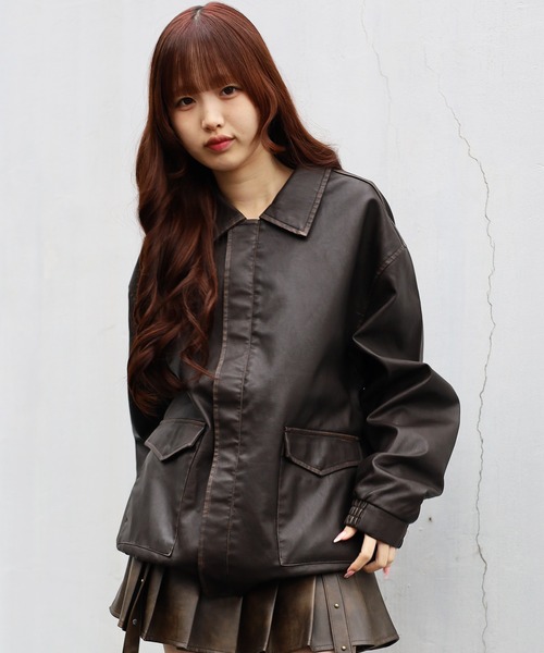 ATMARK ブルゾン アウター 「2サイズ展開 / UNISEX 」ATMARK十字架ロゴ