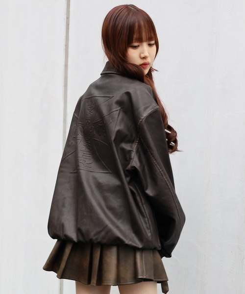 ATMARK ブルゾン アウター 「2サイズ展開 / UNISEX 」ATMARK十字架ロゴ