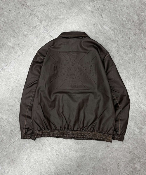 ATMARK ブルゾン アウター 「2サイズ展開 / UNISEX 」ATMARK十字架ロゴ
