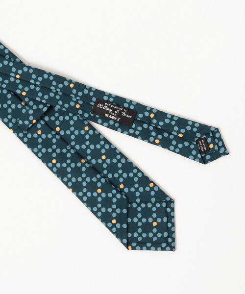 Holliday&Brown × BEAMS F シルクジオメトリック柄ネクタイ BEAMS F（ビームスF） ネクタイ Holliday ＆ Brown / シルク ジオ