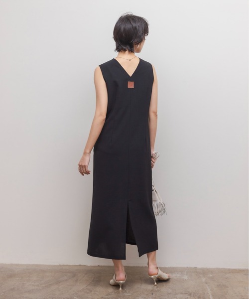 「Eimee Law」 ノースリーブワンピース 38 ブラック レディースの画像
