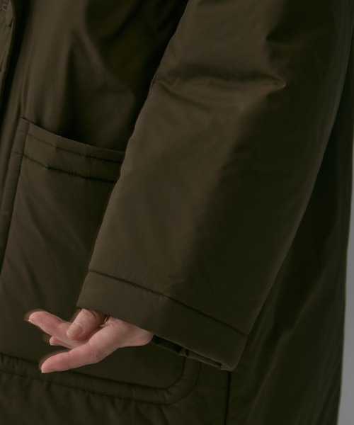 コート アウター 「STUDIOUS/ステュディオス」PADDED BUTTON COAT/パデッドボタンコート/軽アウター/中綿コート レディースの画像
