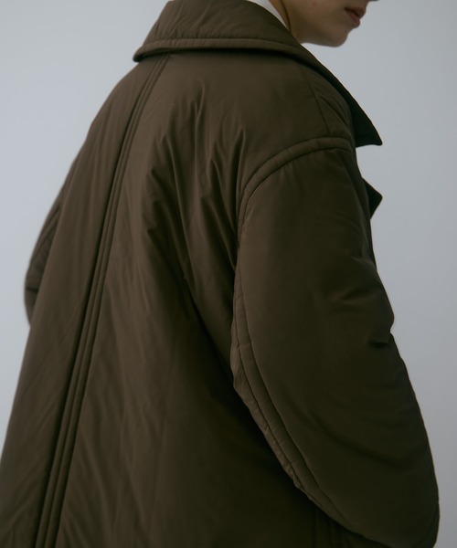コート アウター 「STUDIOUS/ステュディオス」PADDED BUTTON COAT/パデッドボタンコート/軽アウター/中綿コート レディースの画像