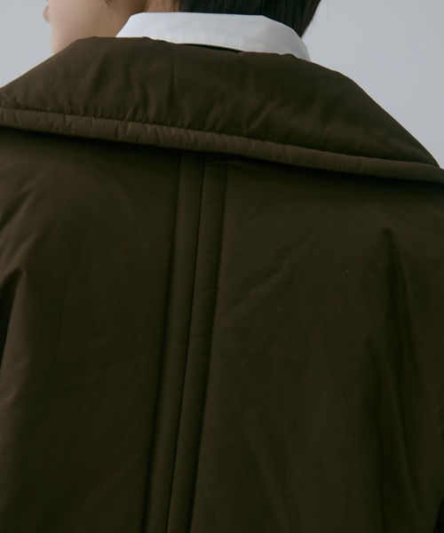 コート アウター 「STUDIOUS/ステュディオス」PADDED BUTTON COAT/パデッドボタンコート/軽アウター/中綿コート レディースの画像