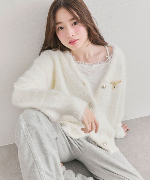 OLIVE des OLIVE（オリーブデオリーブ） カーディガン ロングカーデ