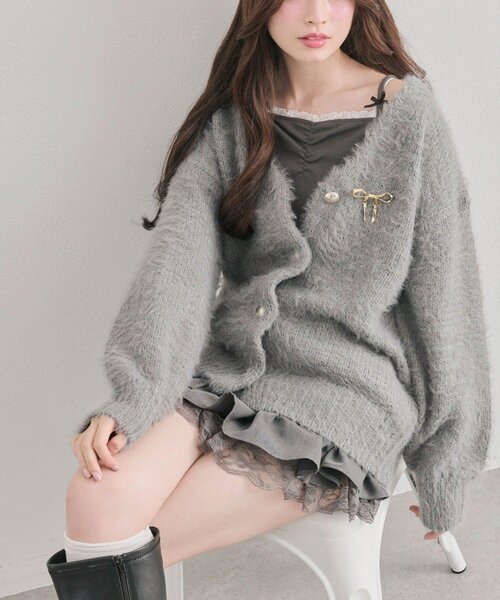 OLIVE des OLIVE（オリーブデオリーブ） カーディガン ロングカーデ