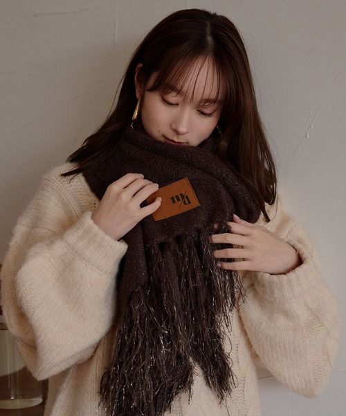 mideal（マイディール） マフラー ストール original glitter shaggy